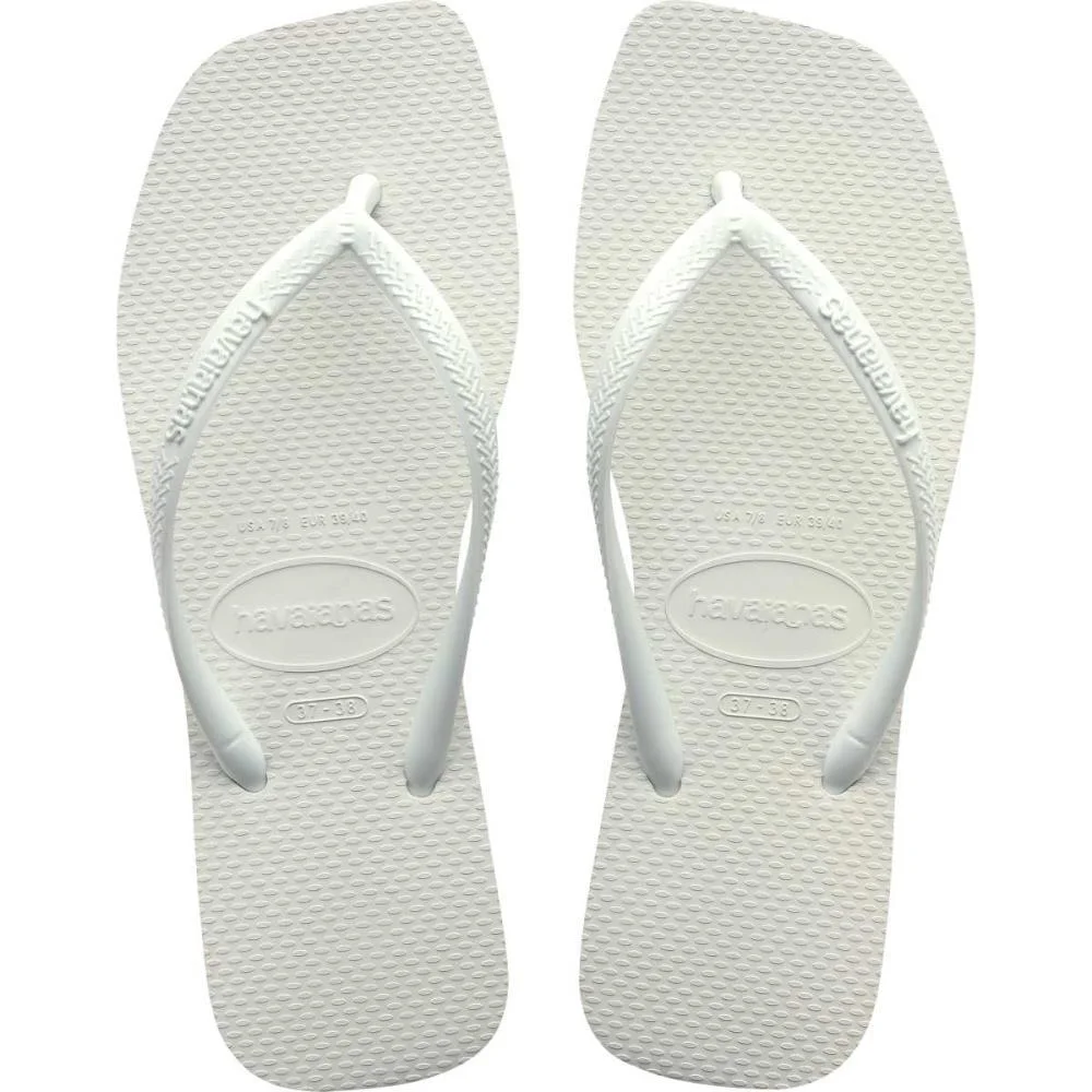 Chinelo Havaianas Feminino Slim Square 39/0 Branco Havaianas (Par)