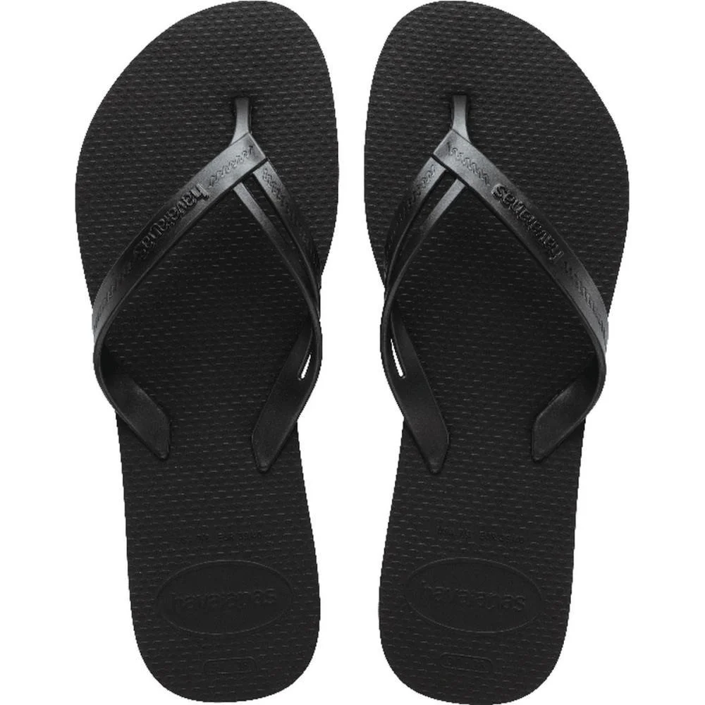 Chinelo Havaianas Feminino Elegance 37/8 Preto Havaianas (Par)