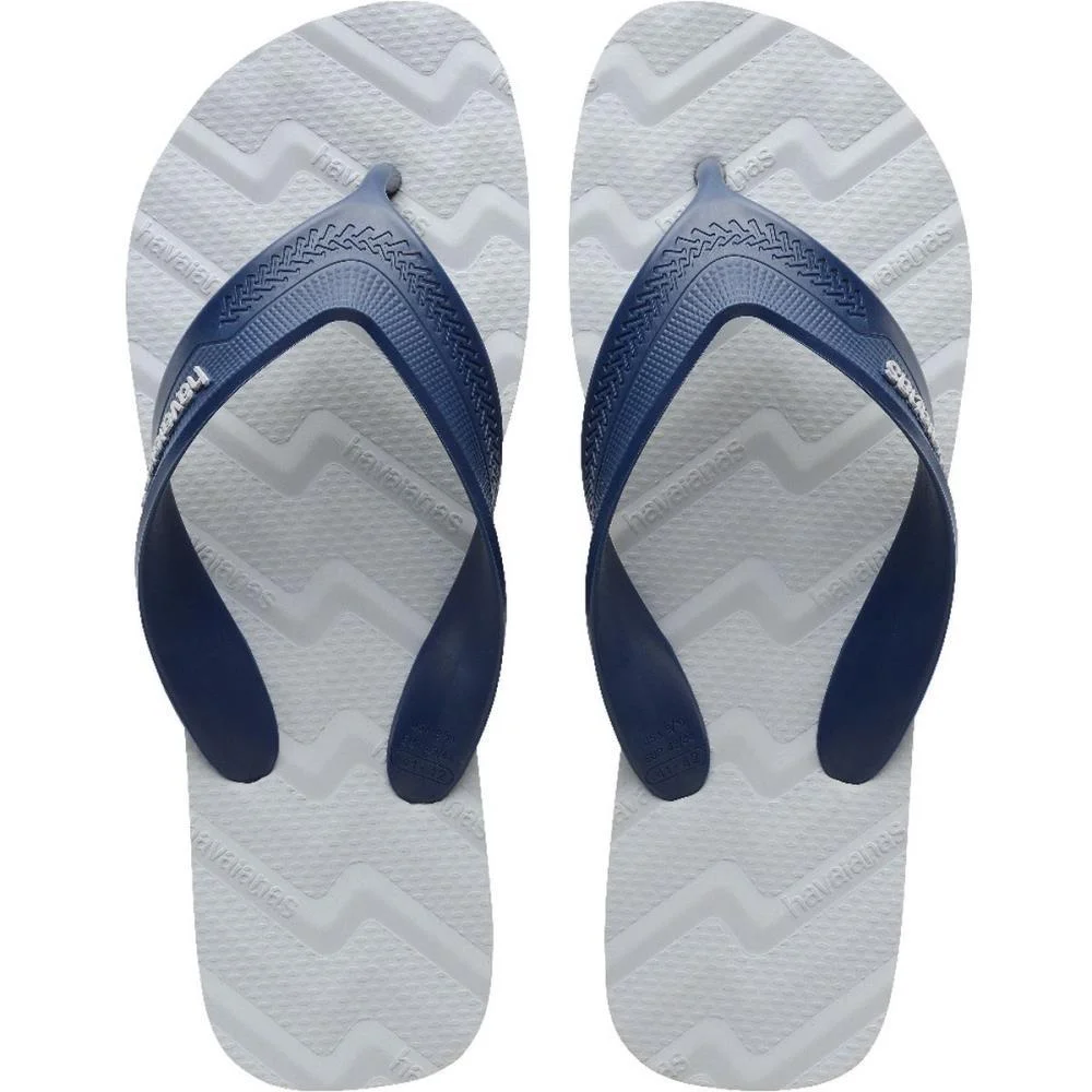 Chinelo Havaianas Masculino Track Waves 39/0 Cinza Gelo Havaianas (Par)