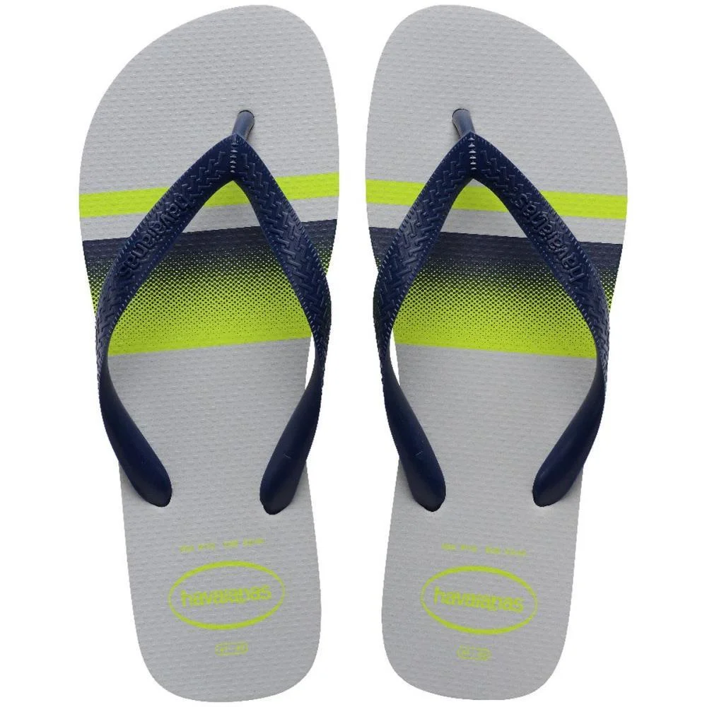 Chinelo Havaianas Masculino Top Basic 43/4 Cinza/Marinho Havaianas (Par)