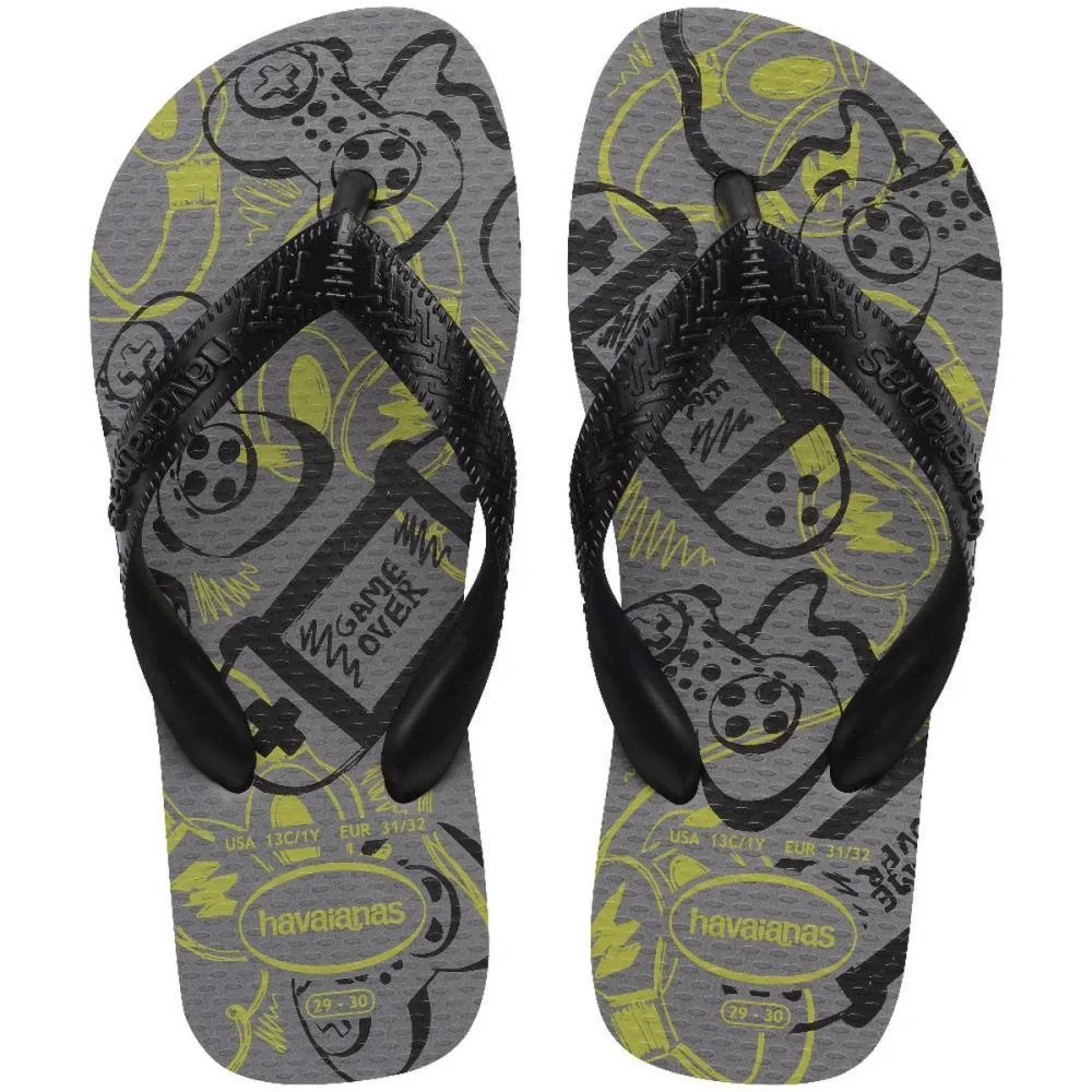 Chinelo Havaianas Infantil Kids Athletic 27/8 Cinza Aco Havaianas (Par)