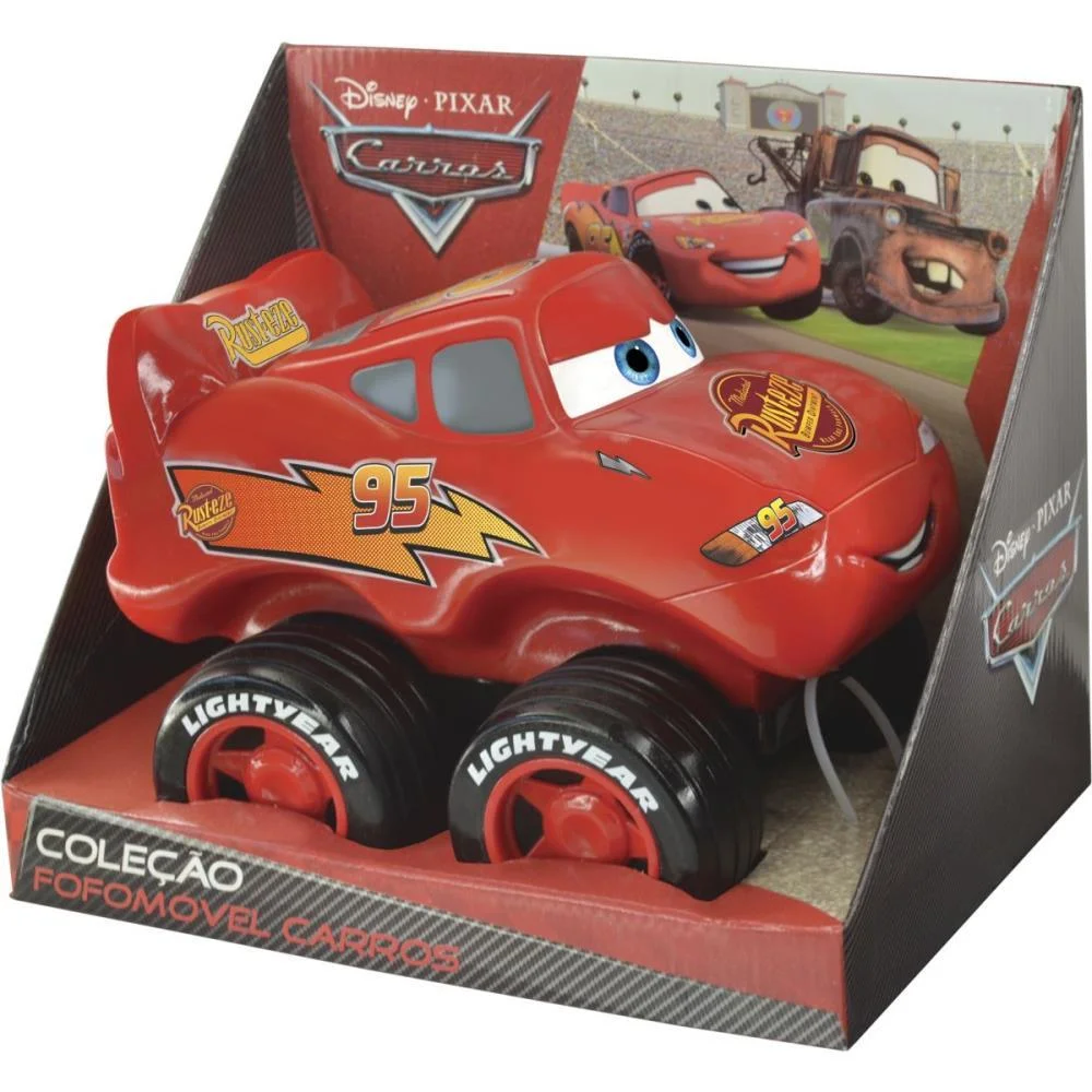 Carrinho Cars Mcqueen Fofomovel Lider (Unidade)
