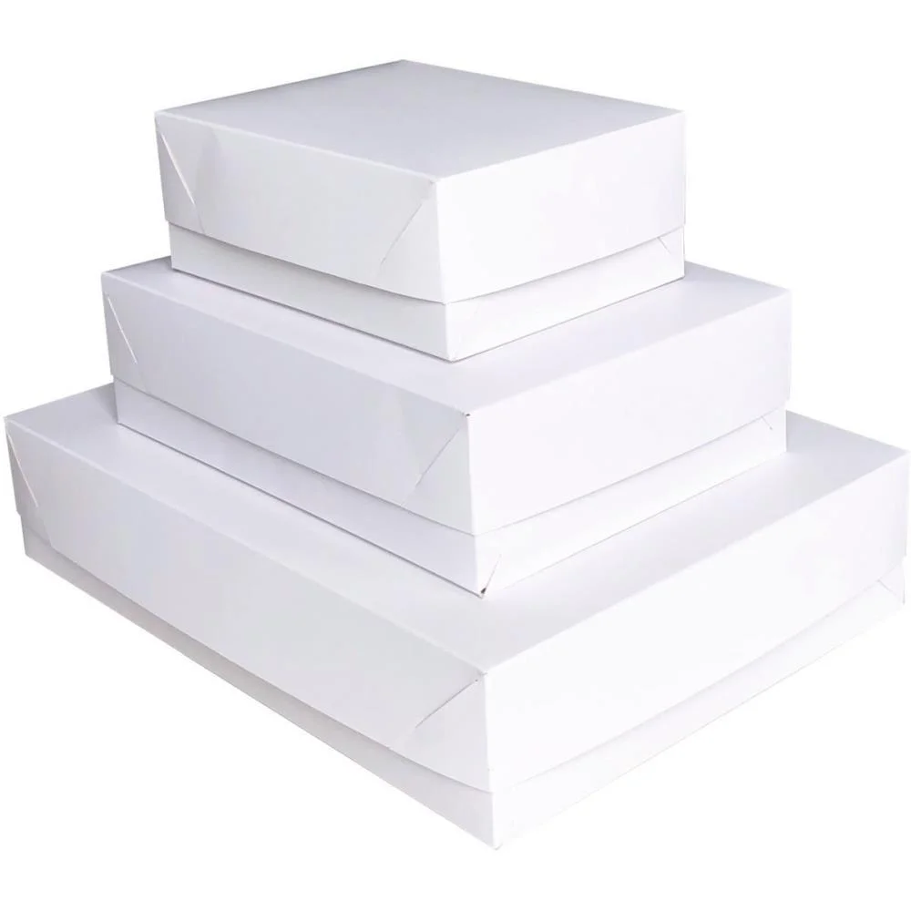 Caixa Para Presente Com Tampa Md 26X19X7,5 Branca Cristina (Pct.c/10)