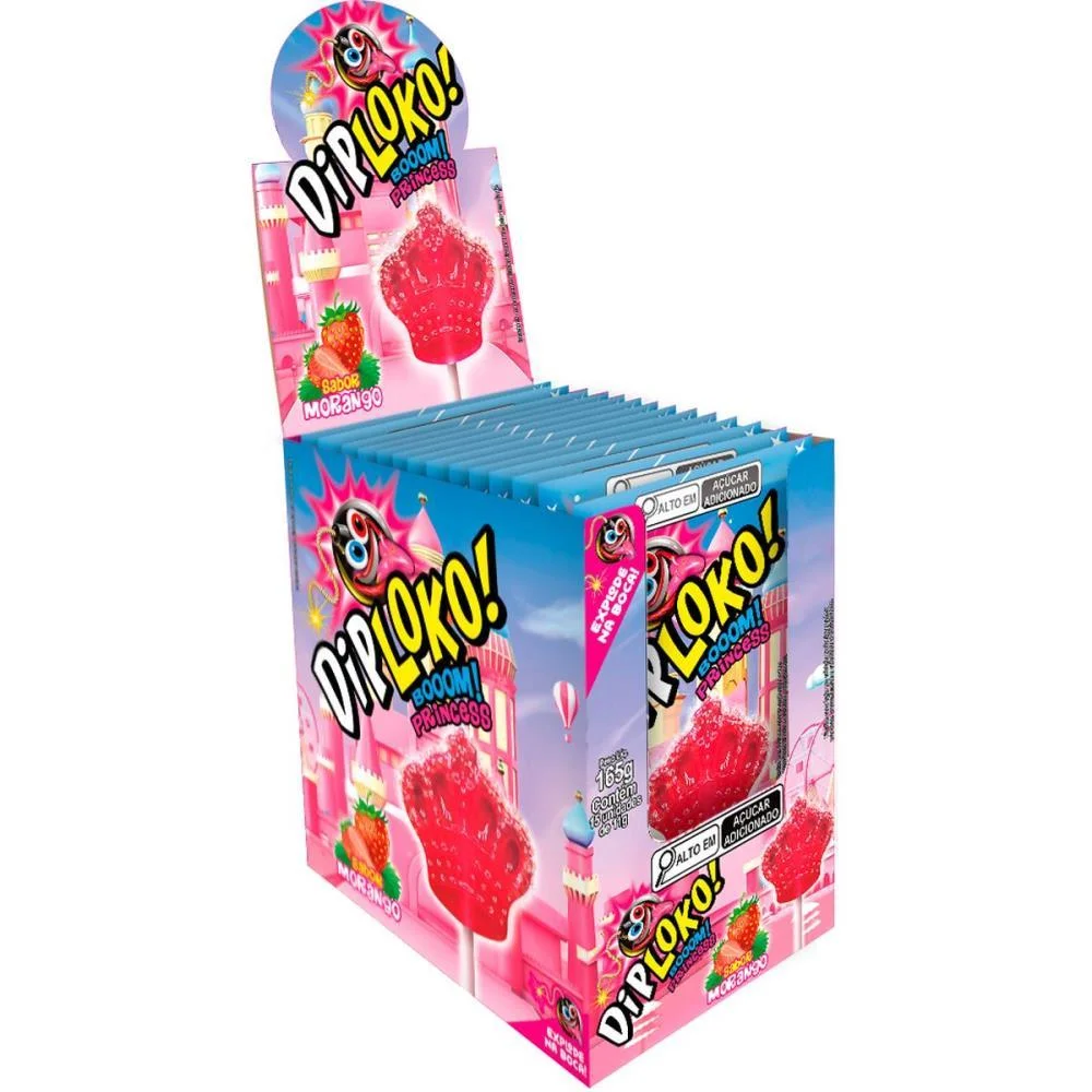 Doce Dip Loko Boom Princesas Danilla Foods (Dp.c/15)