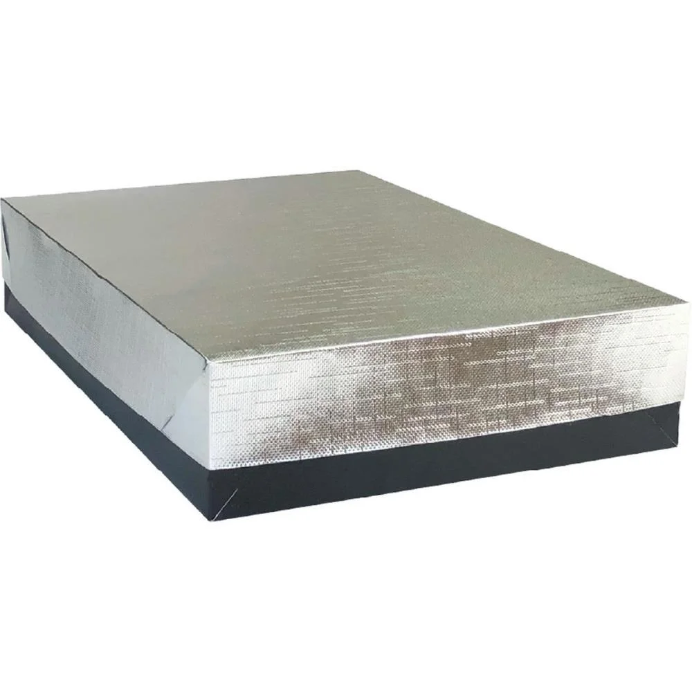 Caixa Para Presente Com Tampa Veneza Pq 19X14,5X7,5 Prata Cristina (Pct.c/10)