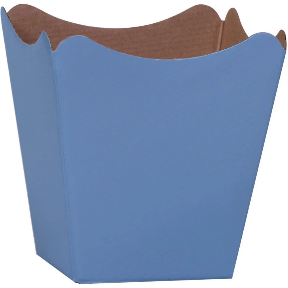 Cachepot Paper Liso Pote 15 Azul 16X17X11Cm Xingo Embalagens (Pct.c/10)