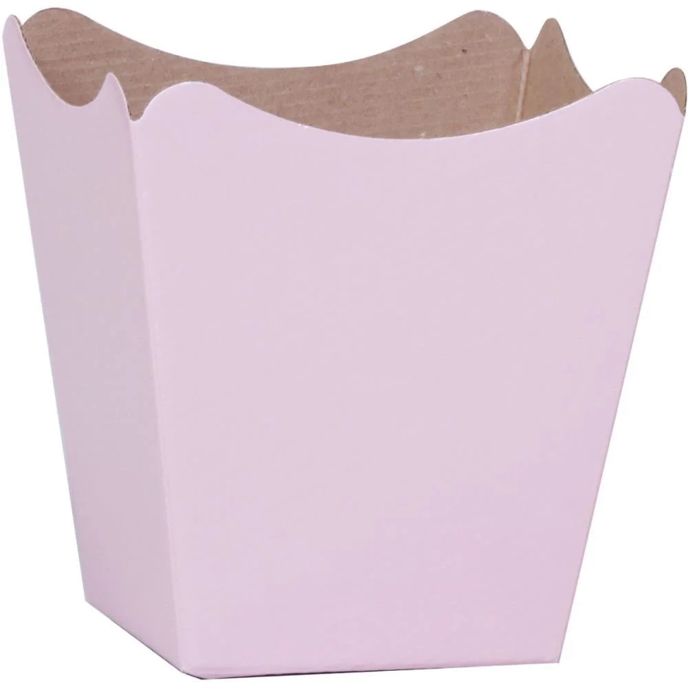 Cachepot Paper Liso Pote 15 Rosa Quartz 16X17X11Cm Xingo Embalagens (Pct.c/10)