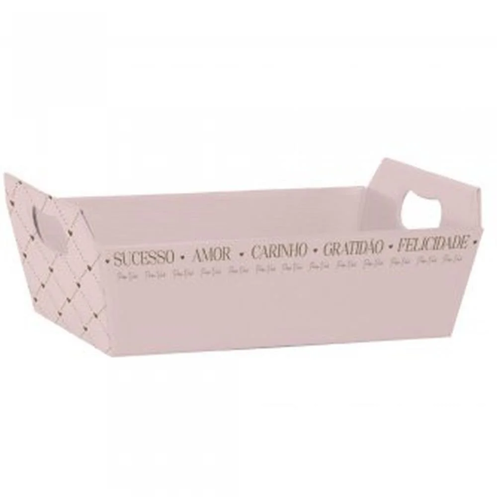 Cesta De Papel Essencia Nude P 21,5X8X15Cm Xingo Embalagens (Pct.c/04)