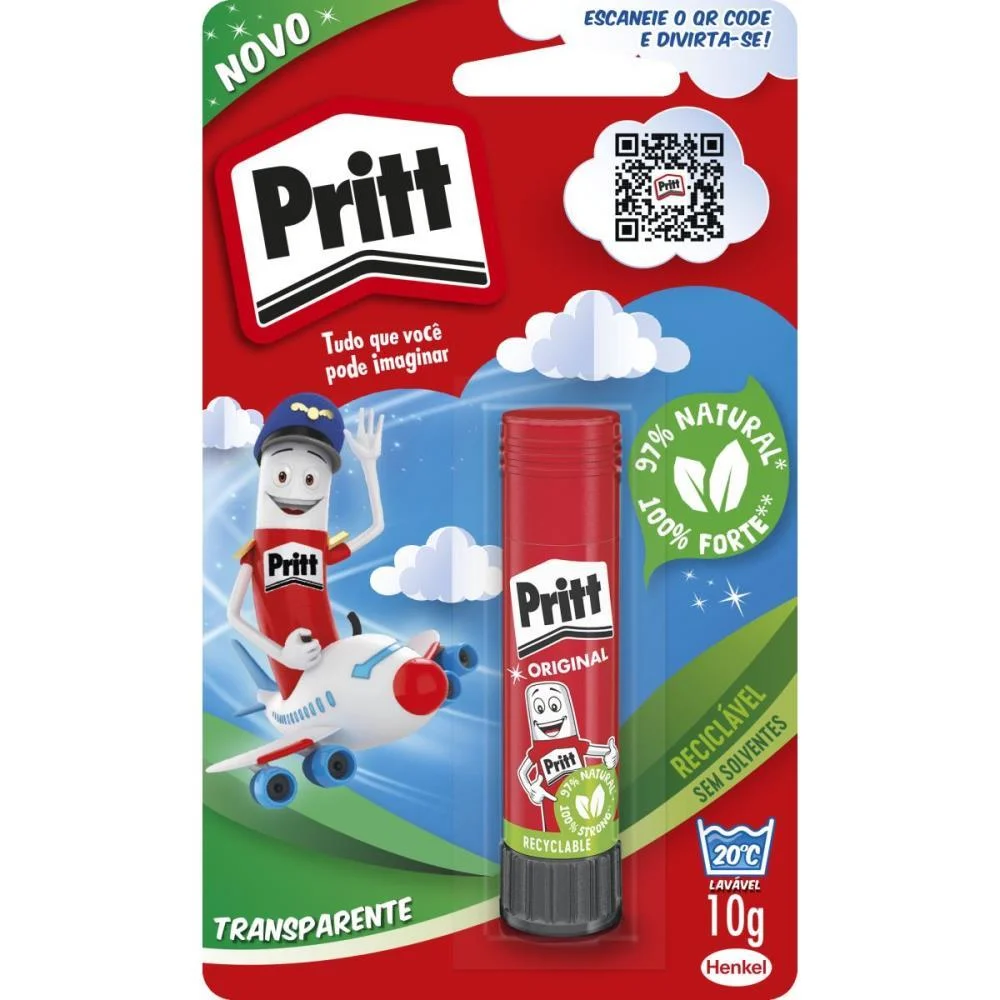 Cola Em Bastao Pritt 10 Gramas Henkel (Bl.c/01)