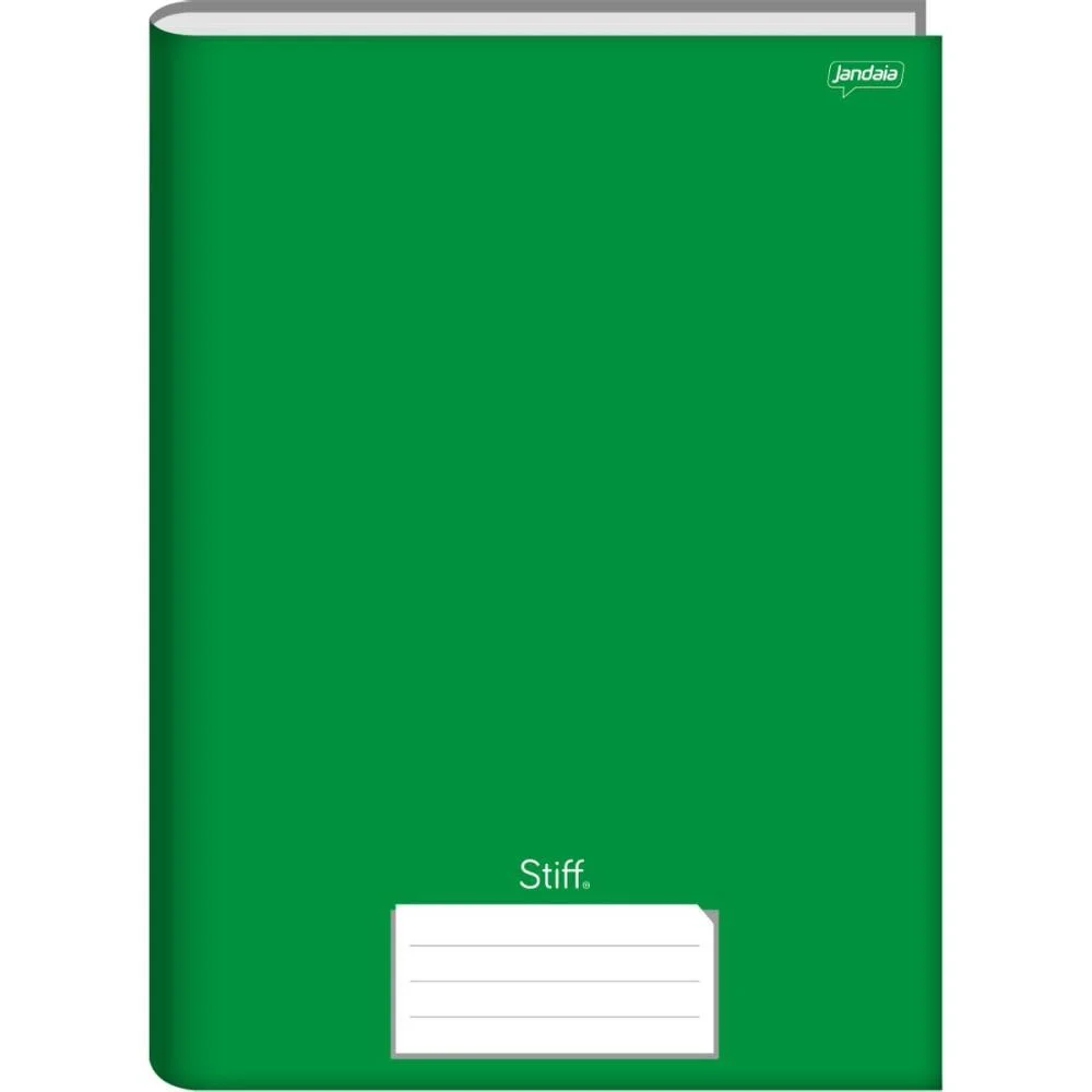 Caderno Brochurao Capa Dura Stiff 96 Folhas Verde Jandaia (Pct.c/05)