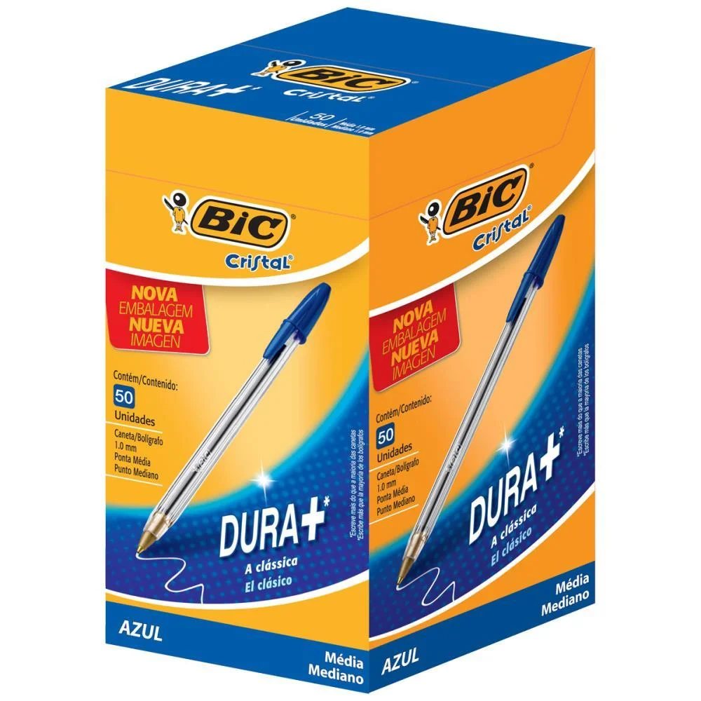Caneta Esferografica Cristal Azul Bic (Cx.c/50)