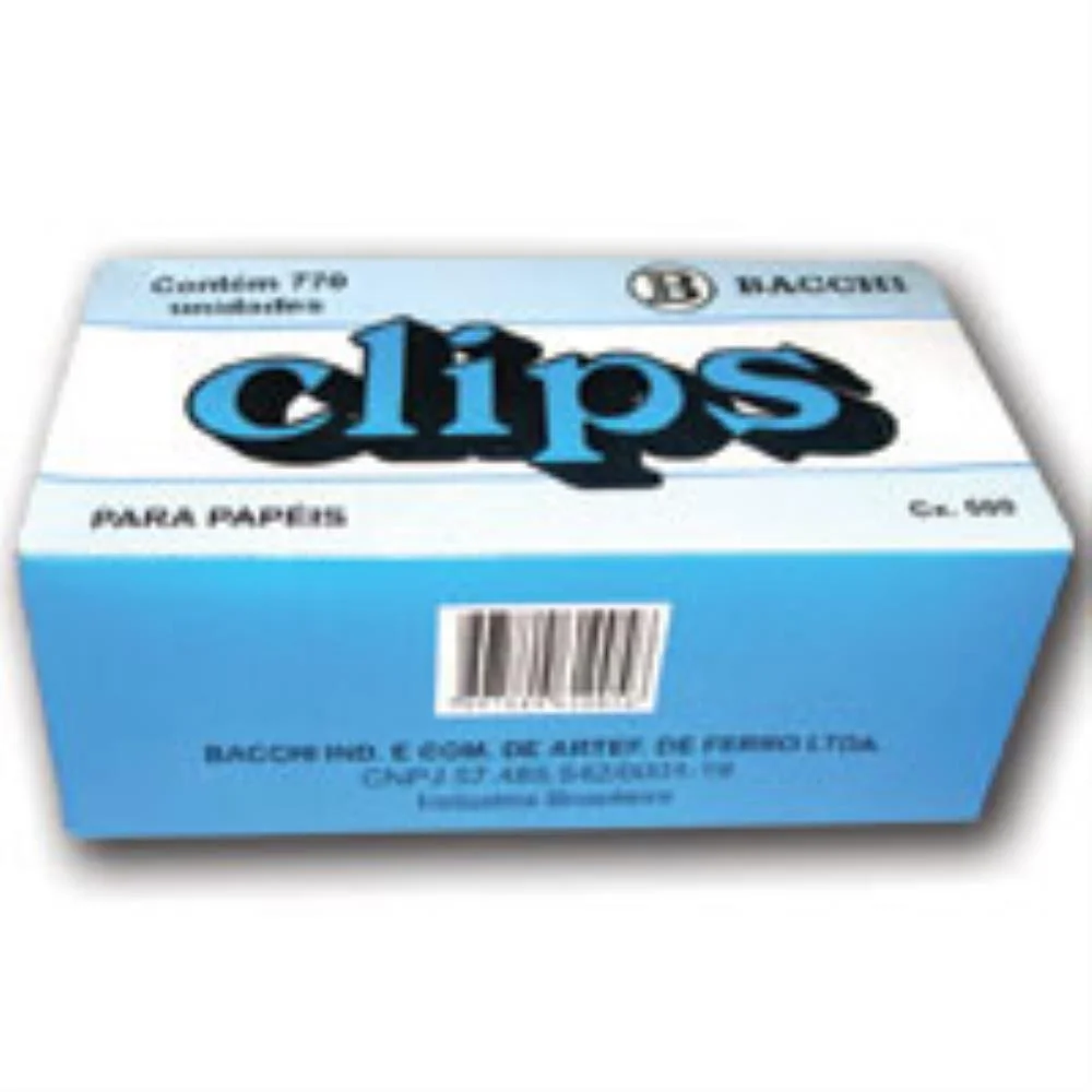 Clipe Galvanizado Aco 2 1100 Unidades Bacchi (Caixa)