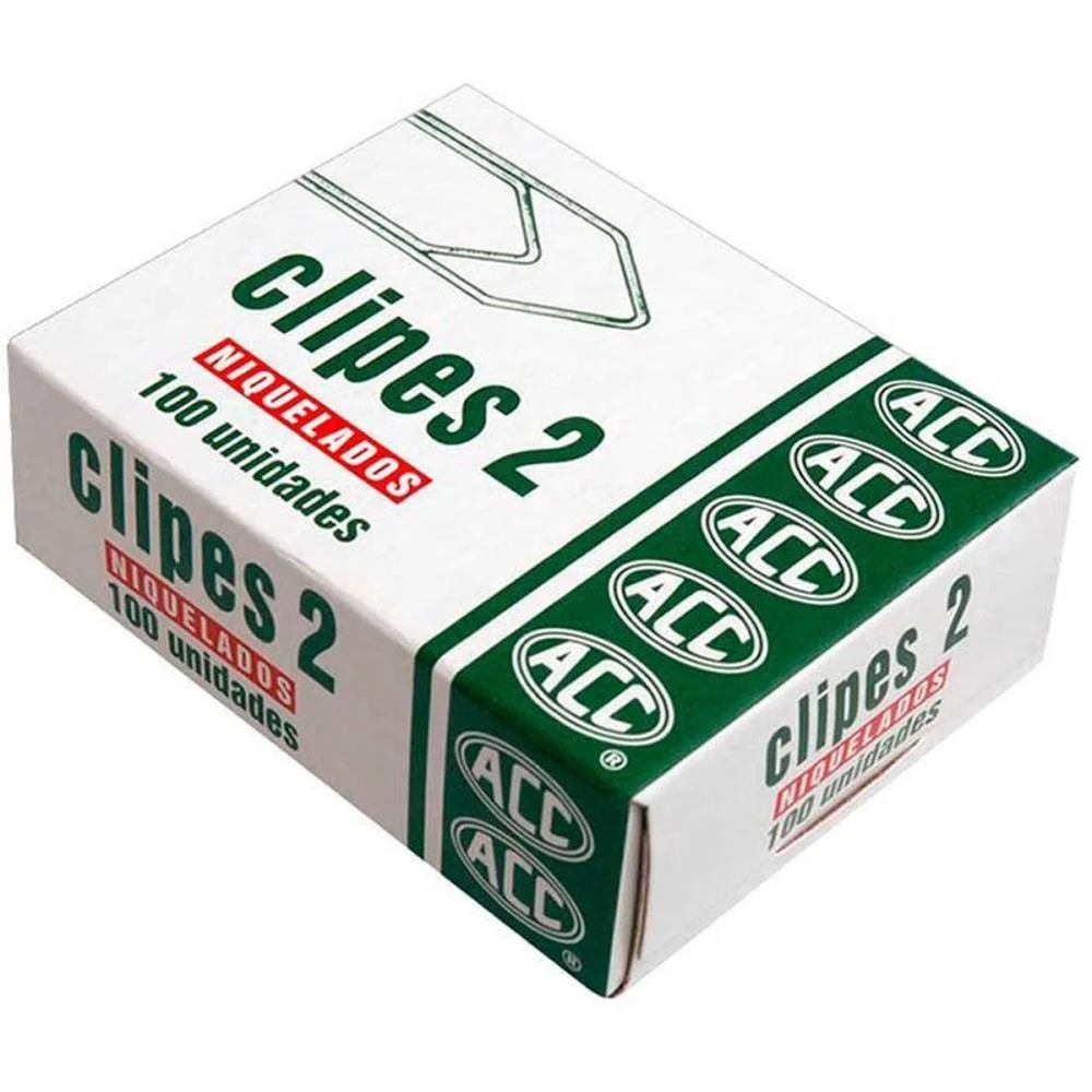Clipe Galvanizado Aco 2 100 Unidades Acc (Pct.c/10)