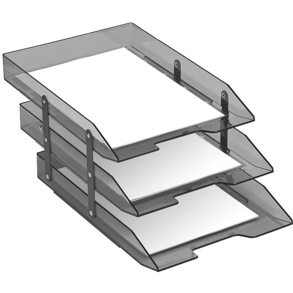 Caixa Correspondencia Tripla Movel Articulavel Fume Acrimet (Unidade)