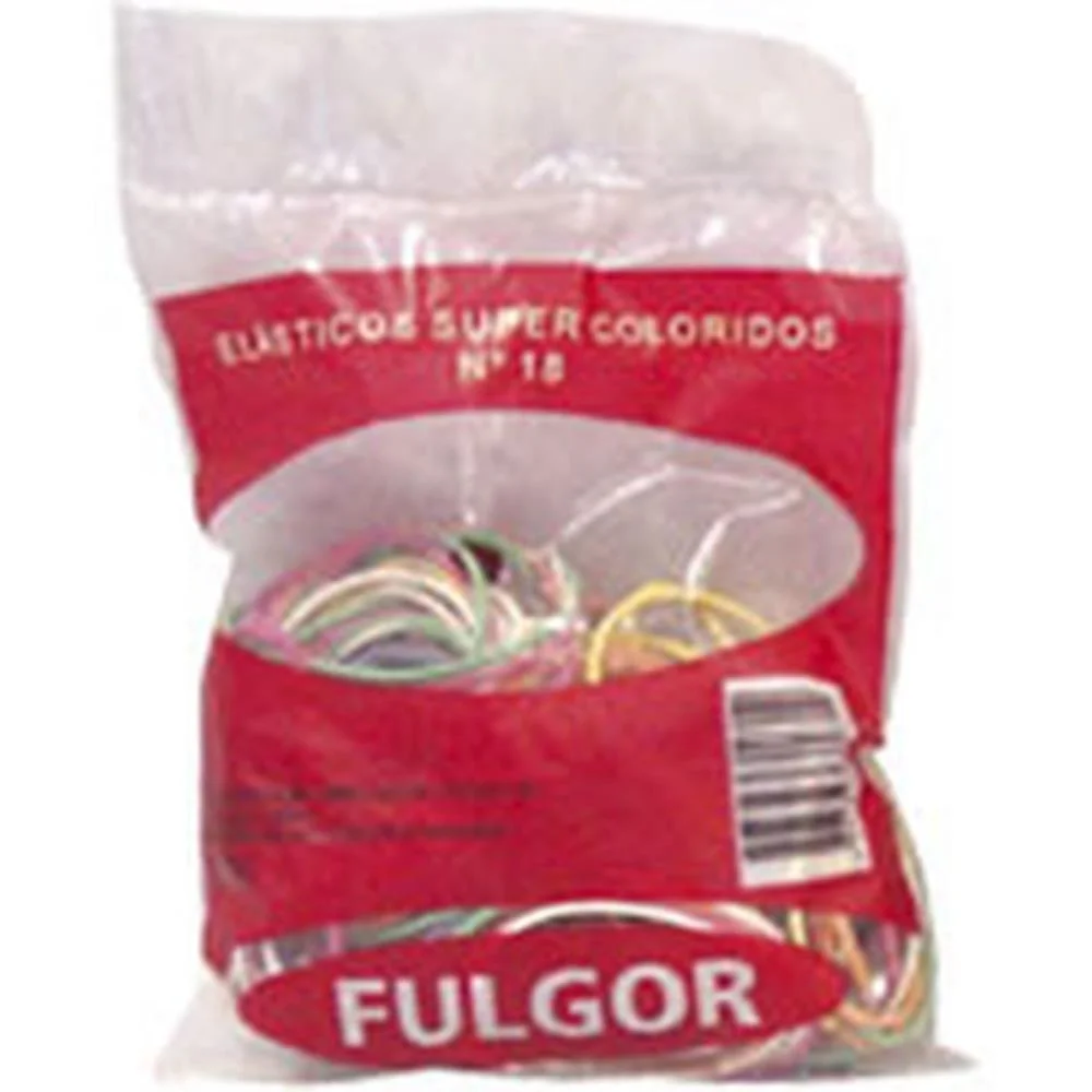 Elastico Colorido Latex N.18 Pct/ 100G Fulgor (Pacote)