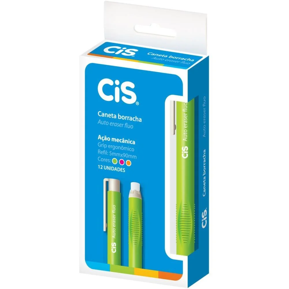 Borracha Caneta Cis Er-20 Auto Eraser Fluor. Sertic (Cx. C/12)