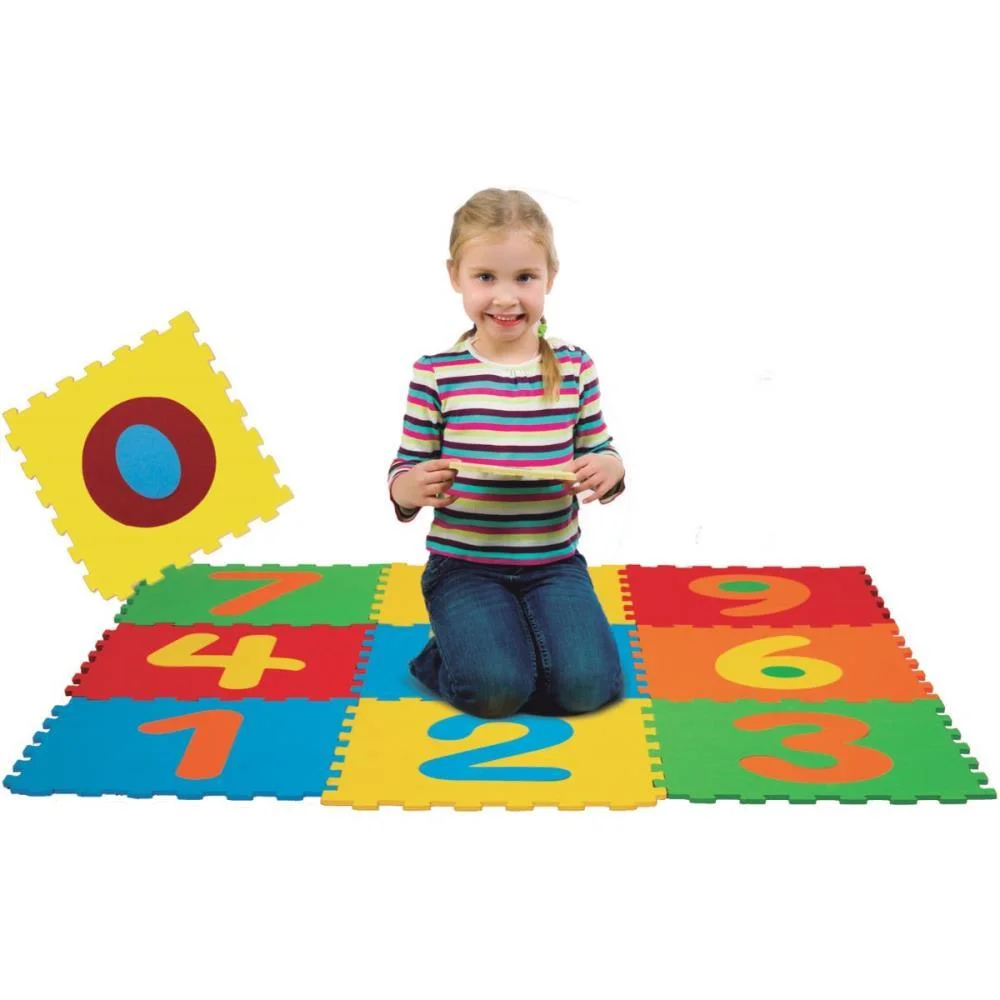 Brinquedo Pedagogico Eva Numeros 28X28Cm 5Mm 10 Pecas Evamax (Unidade)