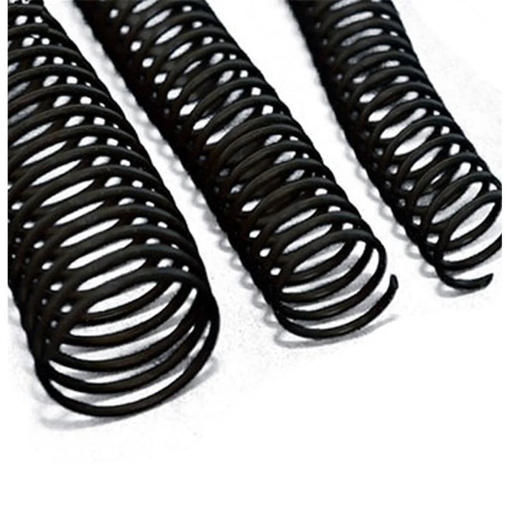 Espiral Para Caderno 12Mm Preto C/100Un. P/70Fls. Mares (Pacote)