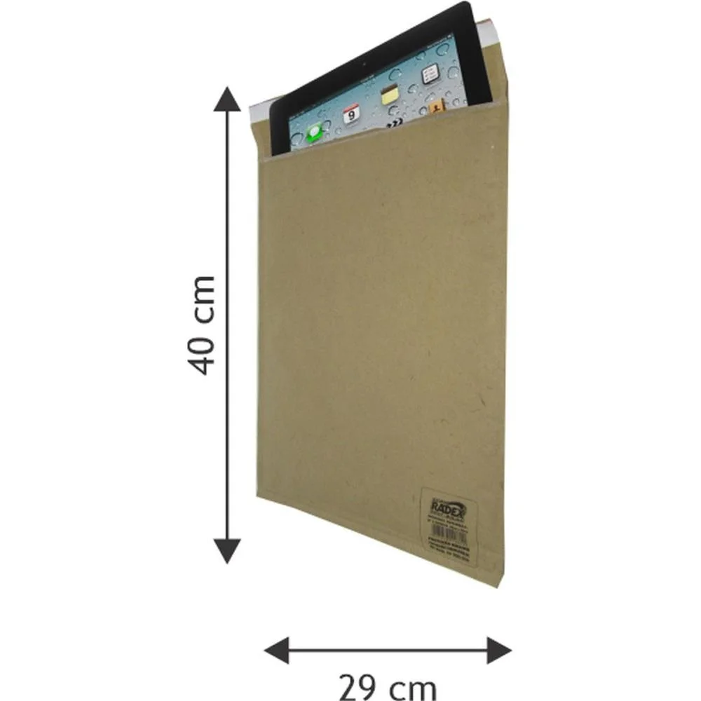Envelope Bolha Postbolha Papel Kraft N9 29X40 Radex (Pct.c/05)