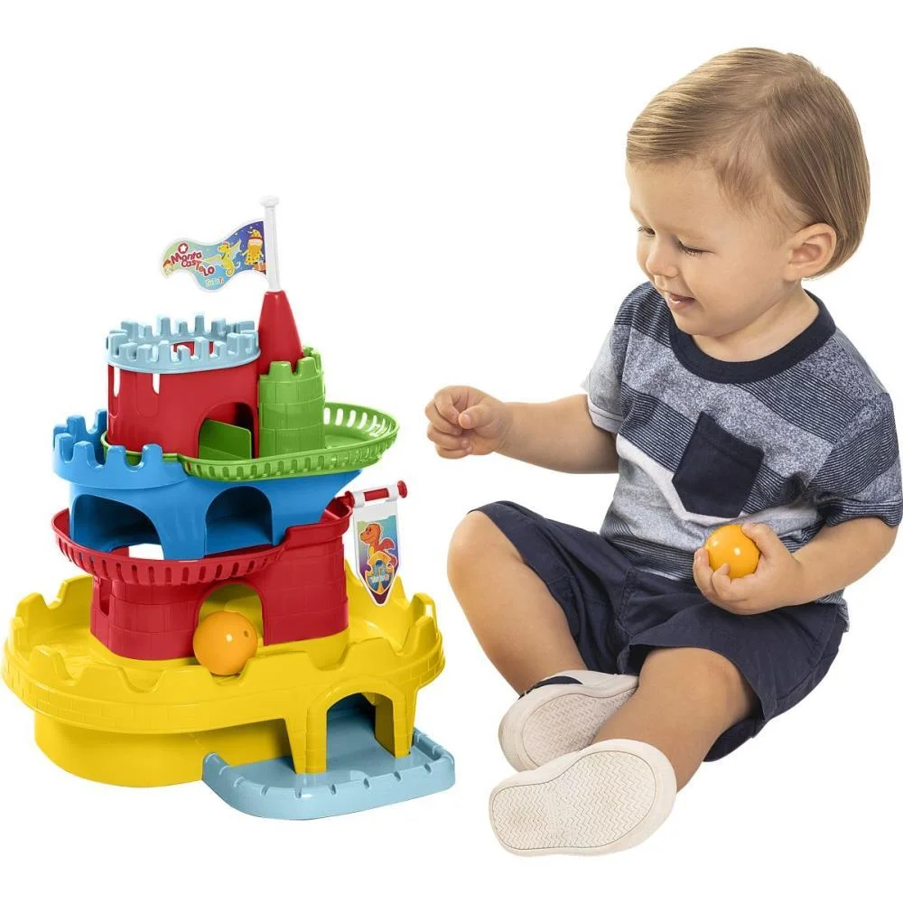 Brinquedo Educativo Monta Castelo C/ Blocos Tateti (Unidade)