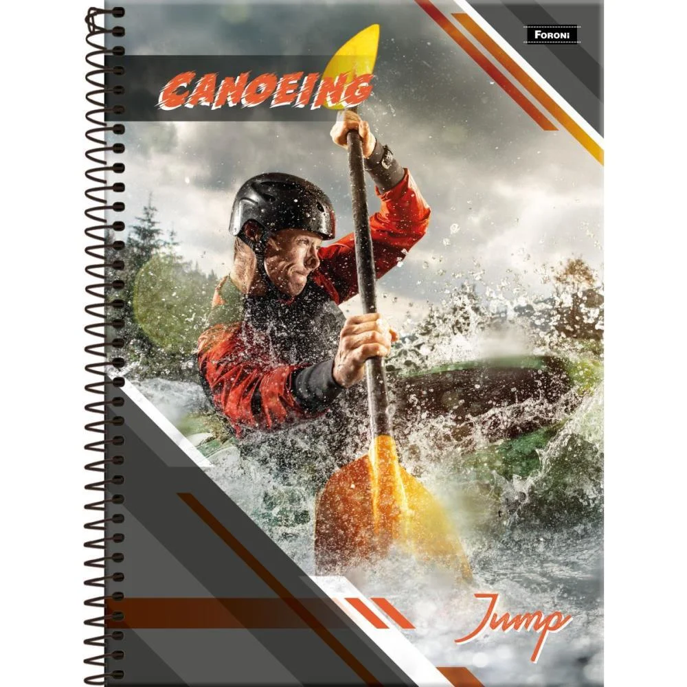 Caderno 10X1 Capa Dura Jump 200 Folhas Foroni (Pct.c/04)
