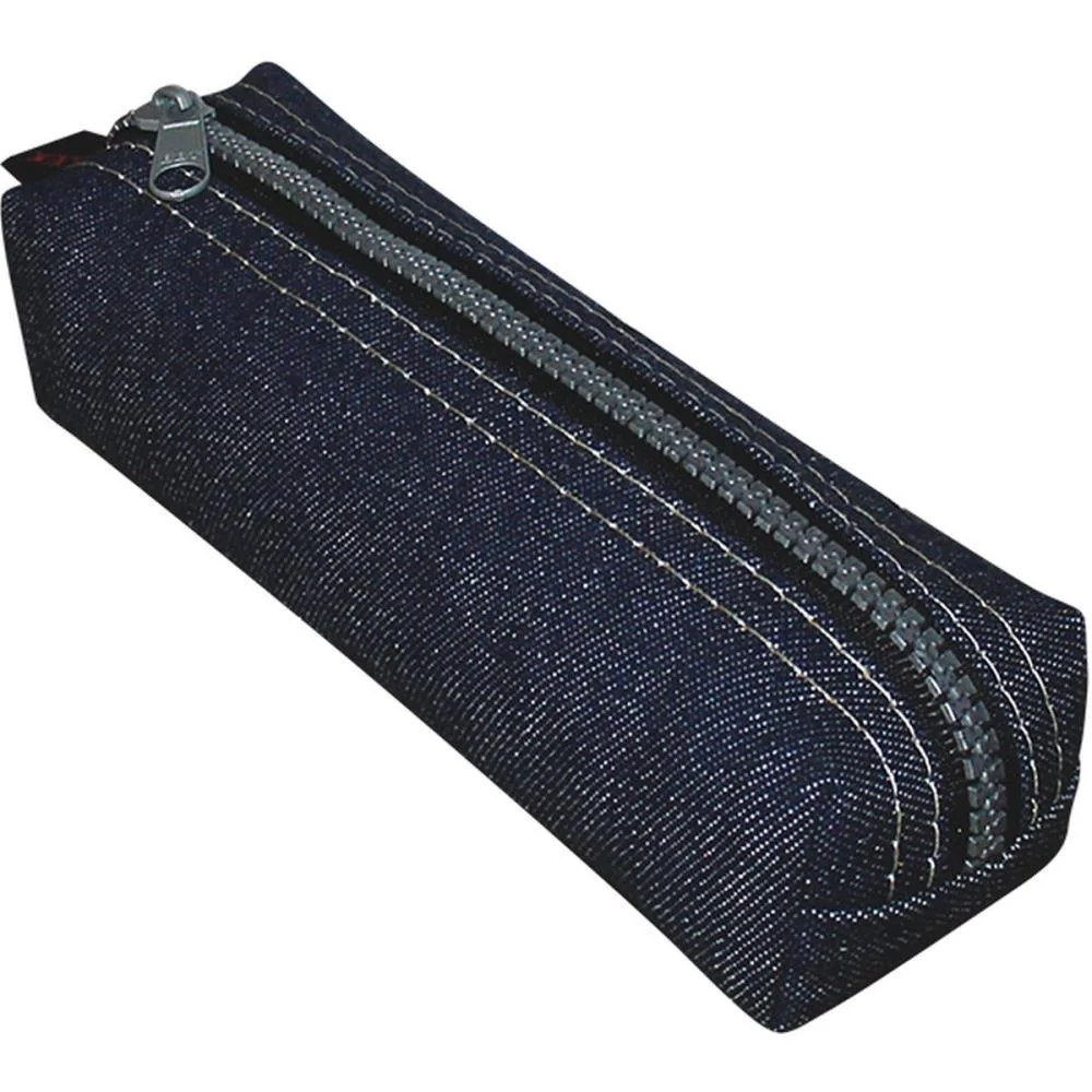 Estojo Simples Jeans Indigo Medio Zip.trator Reflex (Pct.c/06)