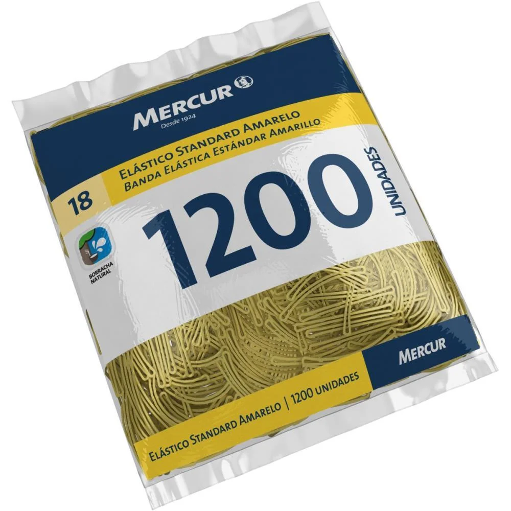 Elastico Amarelo N.18 Standard 1 Kilo 1200Pecas Mercur (Kilo)