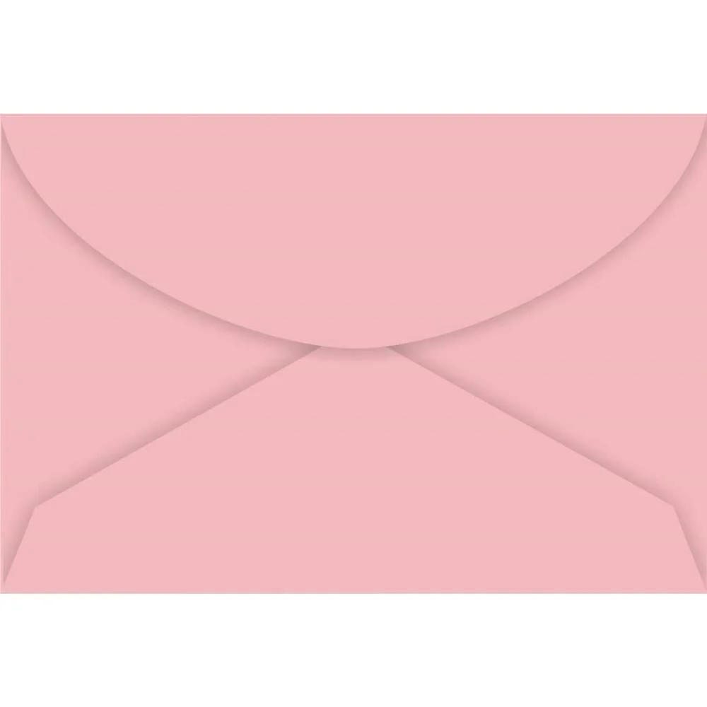 Envelope Colorido Visita Rosa Claro Color Plus 80G. Foroni (Cx.c/100)