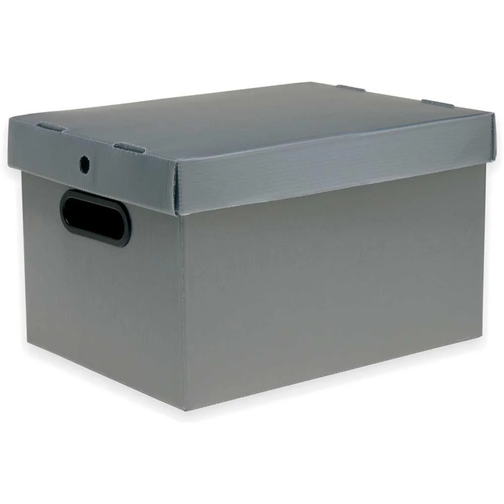 Caixa Organizadora Prontobox Prata 360X265X230 Md Polycart (Unidade)