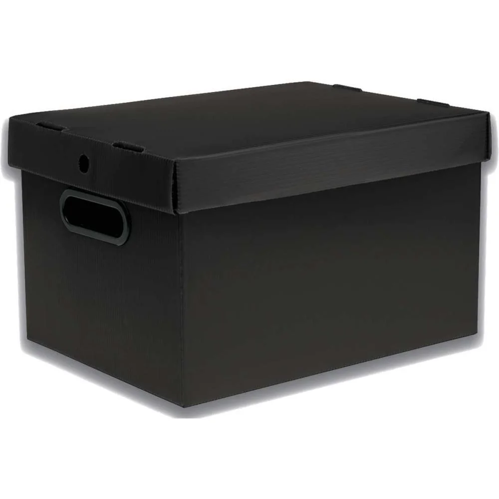 Caixa Organizadora Prontobox Preta 360X265X230 Md Polycart (Unidade)