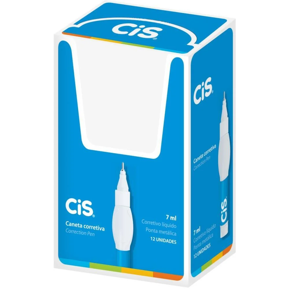 Caneta Corretiva Cis Correction Pen 7Ml Metal Sertic (Cx.c/12)