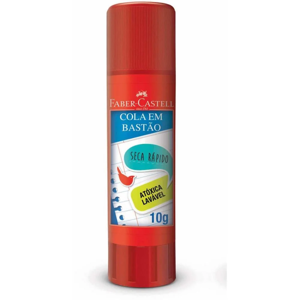 Cola Em Bastao 10G Faber-Castell (Cx.c/10)