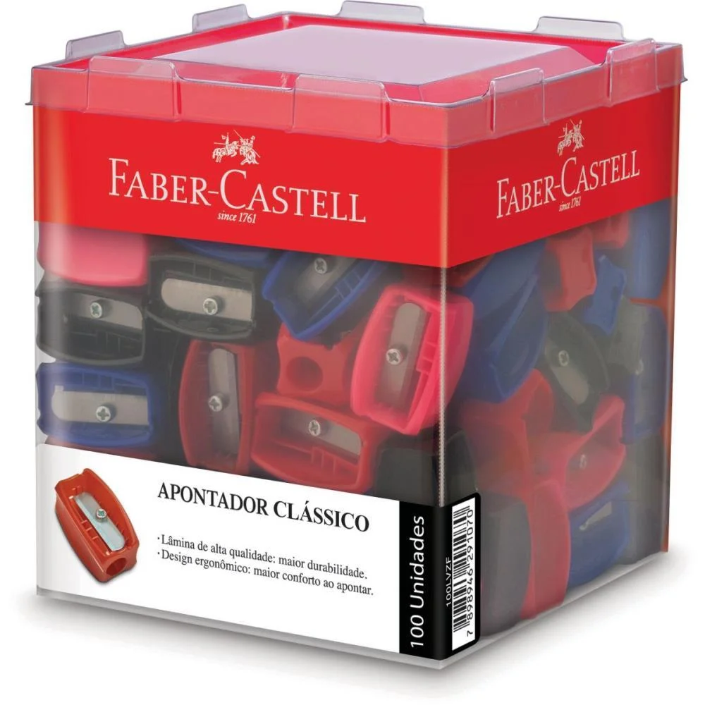 Apontador Sem Deposito Simples Classico Faber-Castell (Dp.c/100)