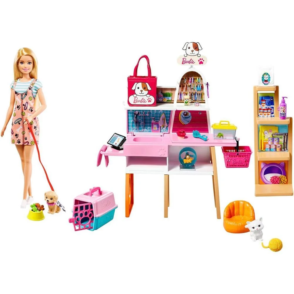 Barbie Estate Conjunto Pet Shop C/ Boneca Mattel (Unidade)