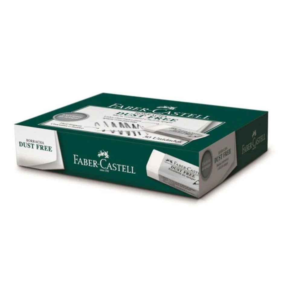 Borracha Branca Dust Free Pequena Faber-Castell (Cx.c/30)