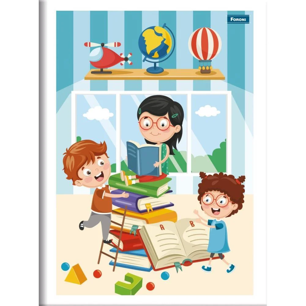 Caderno Brochurao Capa Infantil 60 Folhas Foroni (Pct.c/10)