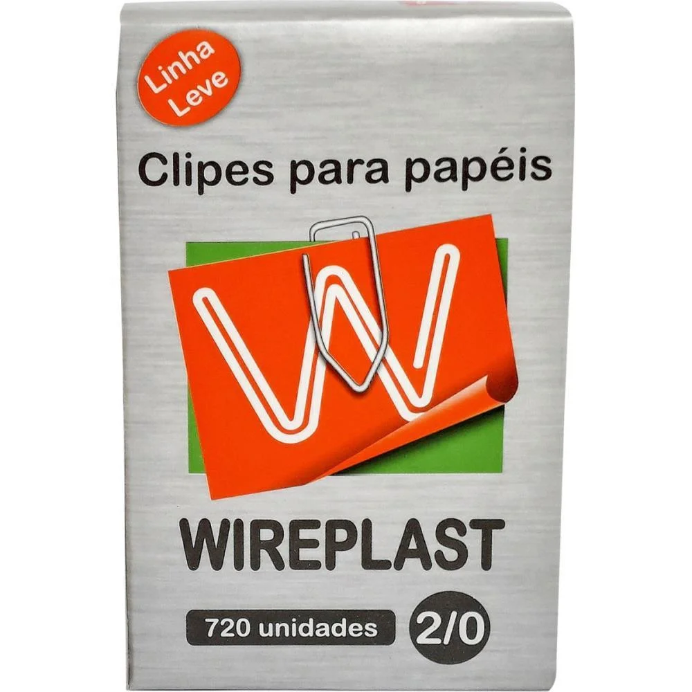Clipe Galvanizado Aco 2/0 Linha Leve C/720 Un. Wireplast (Caixa)