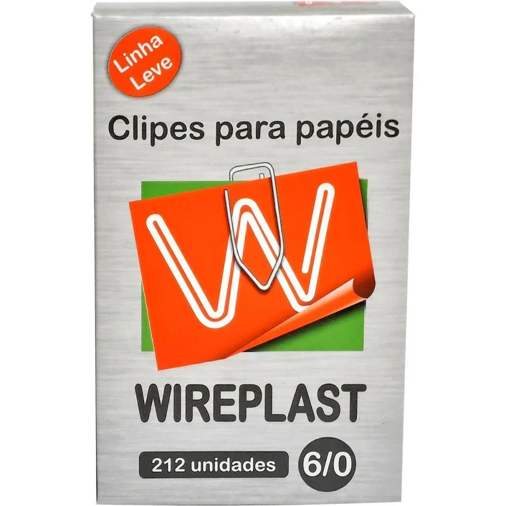 Clipe Galvanizado Aco 6/0 Linha Leve C/212 Un. Wireplast (Caixa)