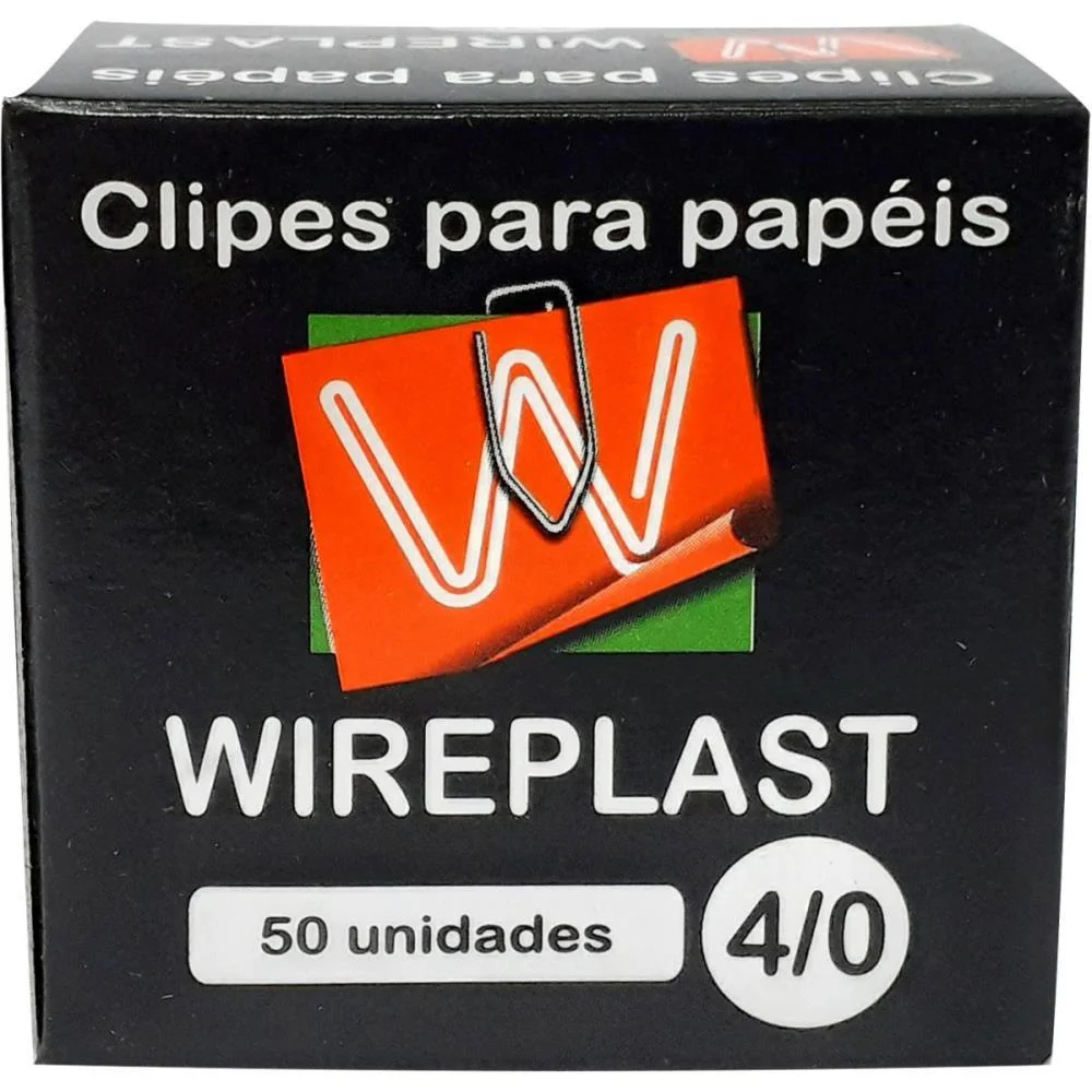 Clipe Galvanizado Aco 4/0 50 Unidades Wireplast (Pct.c/10)