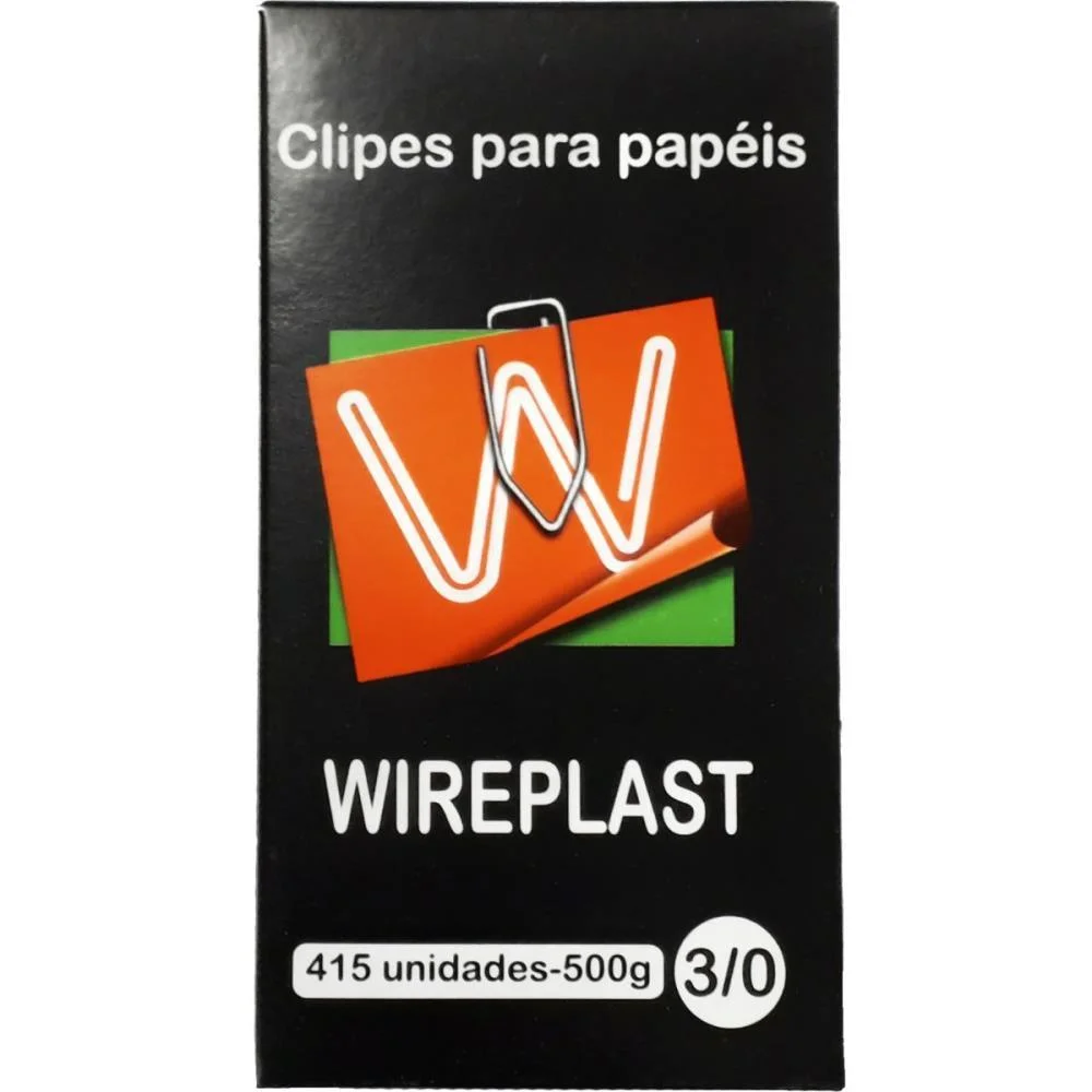 Clipe Galvanizado Aco 3/0 500G Wireplast (Caixa)