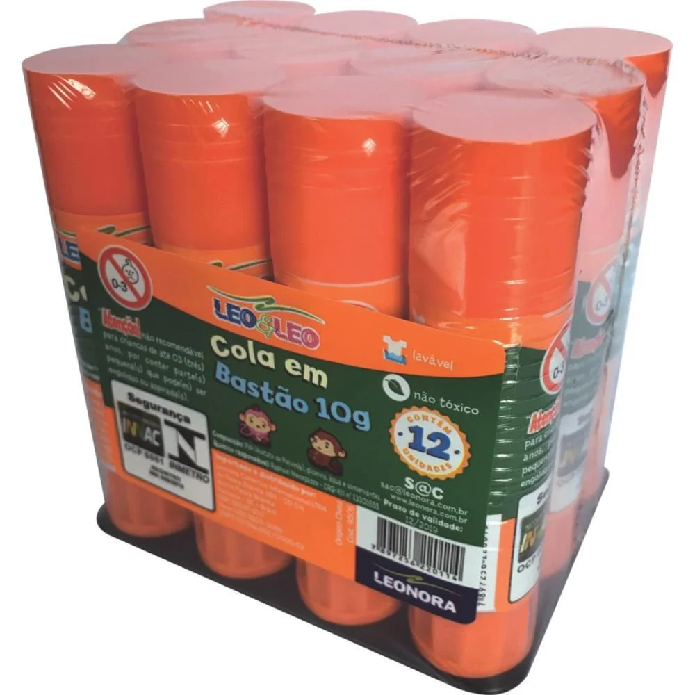 Cola Em Bastao Leoleo 10G Leonora (Pct.c/12)