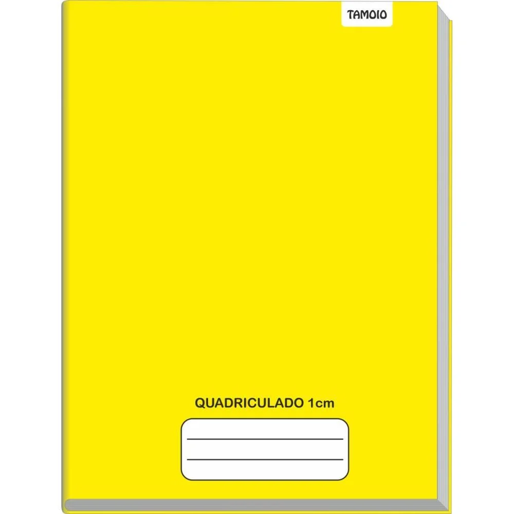 Caderno Quadriculado Univers. 1X1Cm 48F Brochurao C.d Amarel Tamoio (Pct.c/05)