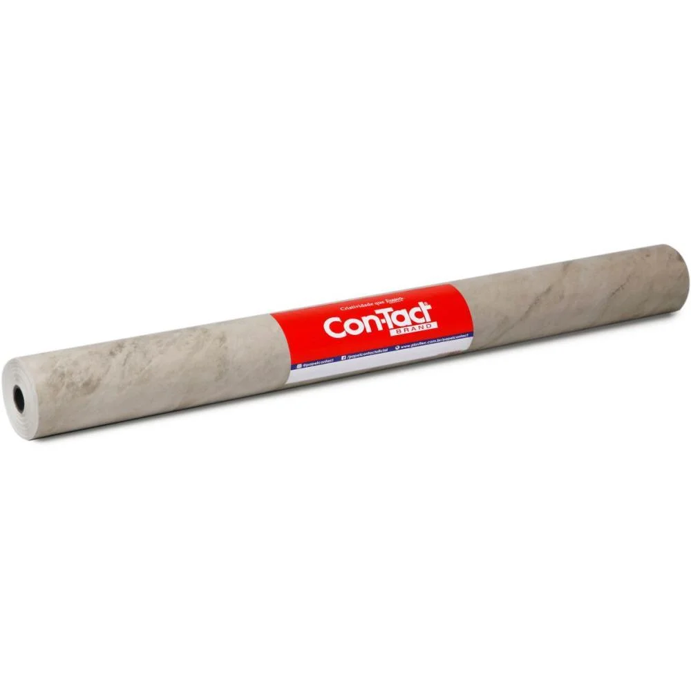 Contact Decorado 45Cmx10M Marmore Travertino Brilho Contact (Rolo)