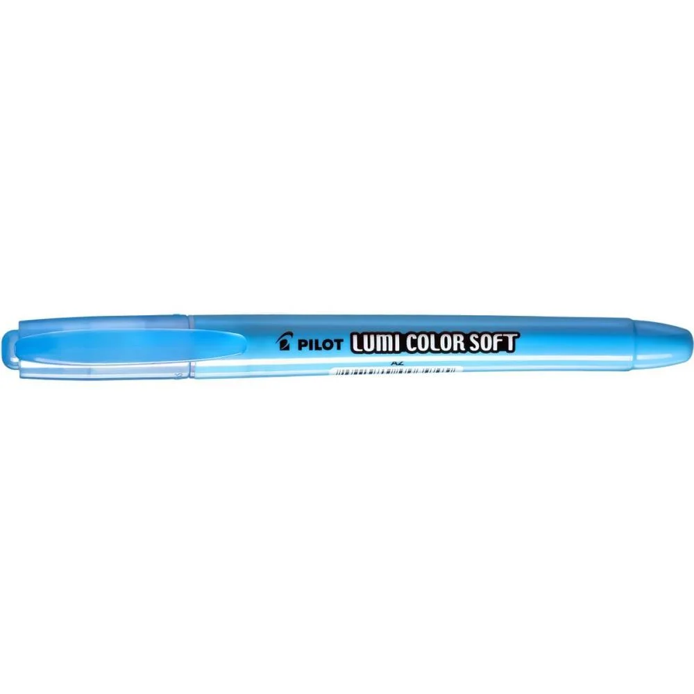 Caneta Marca Texto Lumicolor Soft Azul Pastel Pilot (Cx.c/12)