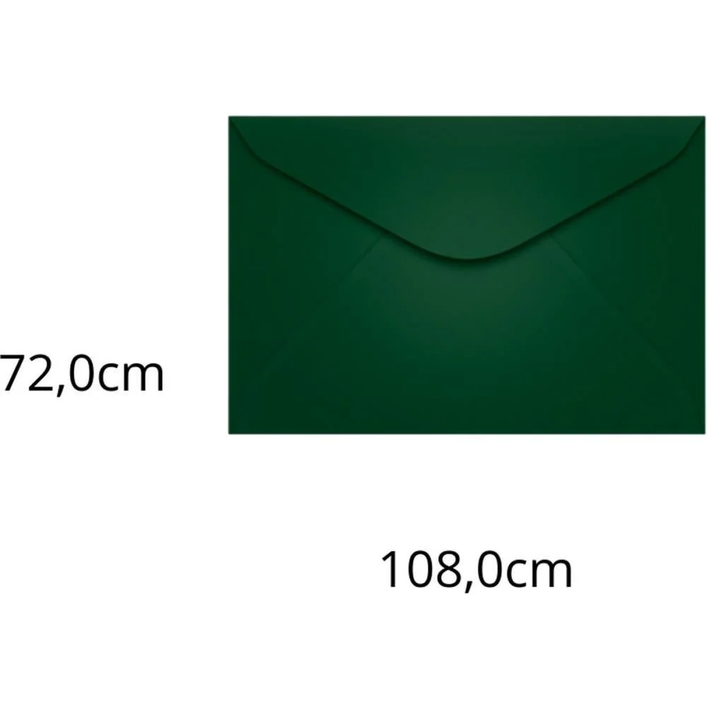 Envelope Colorido Visita 72X108 Vd.escuro Brasil 80G Scrity (Pct.c/100)