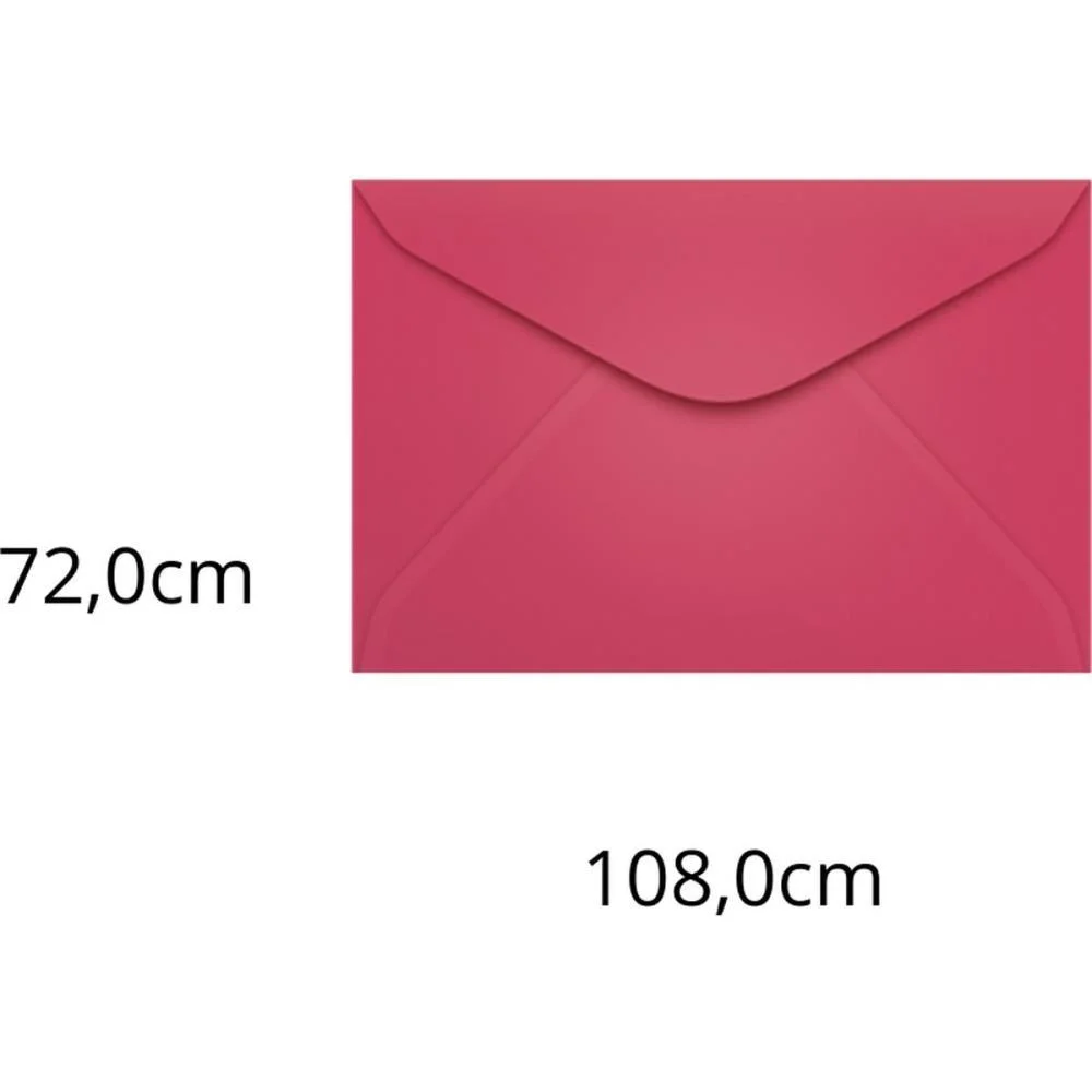 Envelope Colorido Visita 72X108 Pink Cancun 80G Scrity (Pct.c/100)