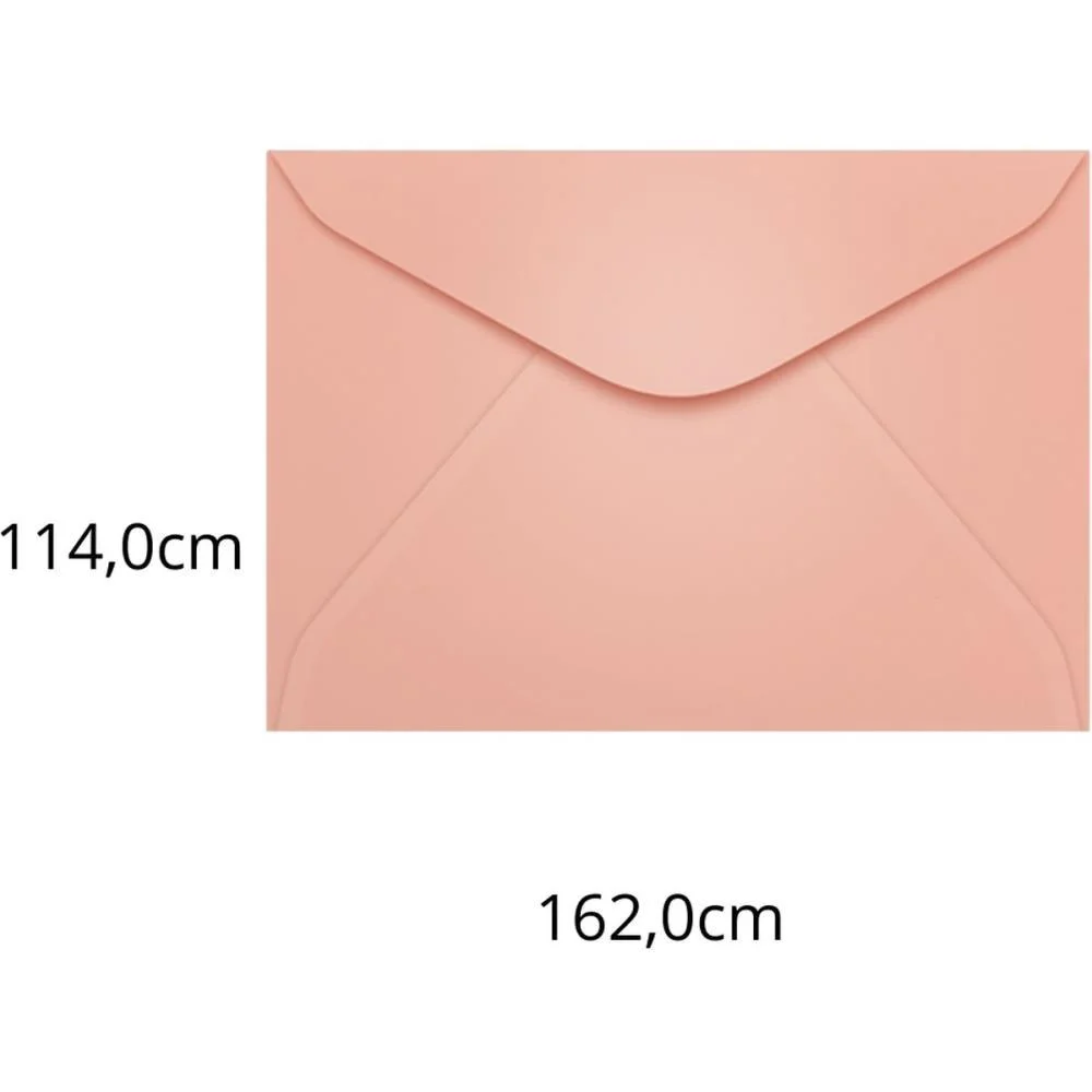 Envelope Colorido Carta 114X162 Rosa Claro Fidji 80G Scrity (Pct.c/100)
