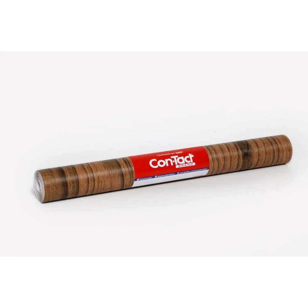 Contact Decorado 45Cmx10M Madeira Imbuia Contact (Rolo)