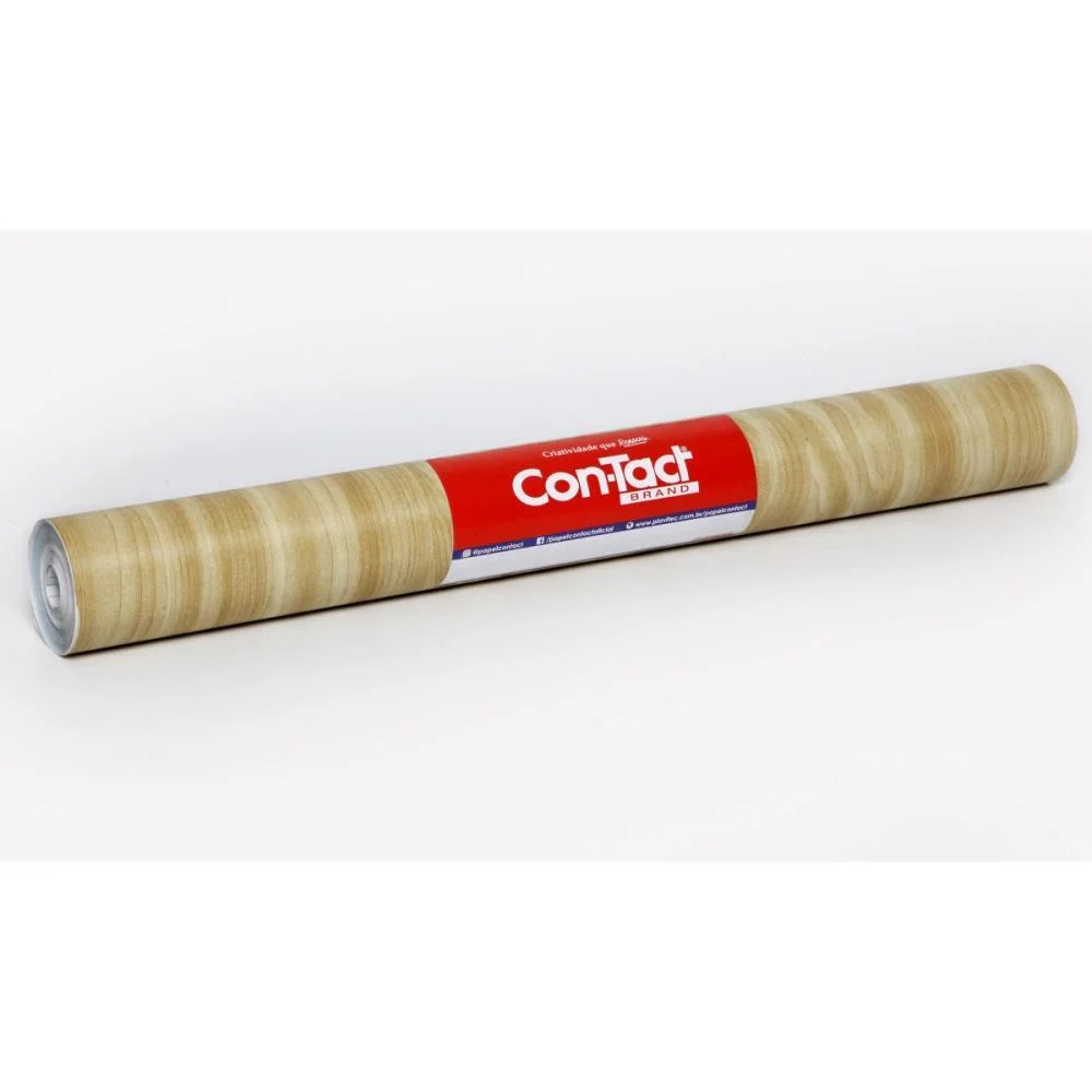 Contact Decorado 45Cmx10M Madeira Angico Contact (Rolo)