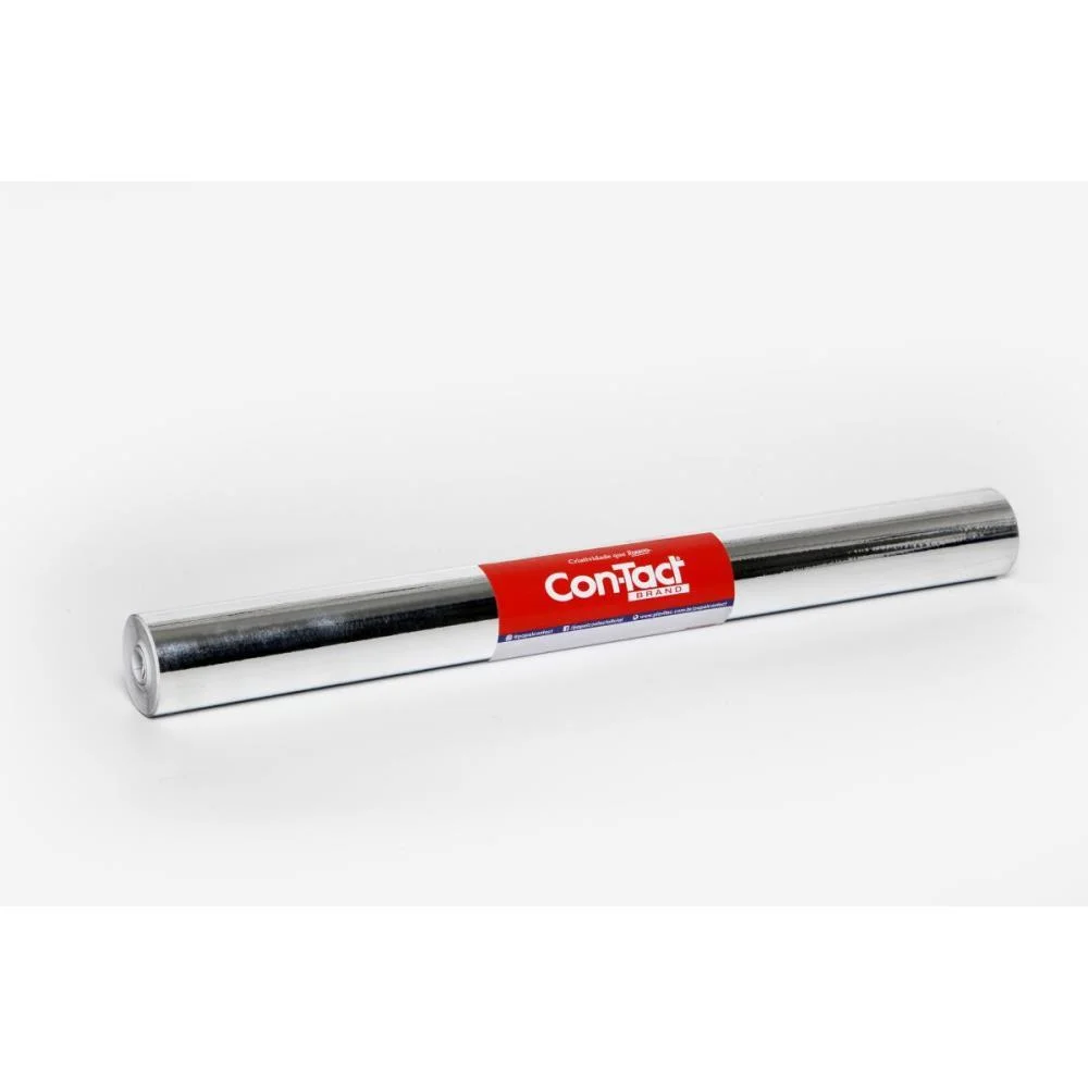 Contact Liso 45Cmx10M Metalico Aluminio Contact (Rolo)